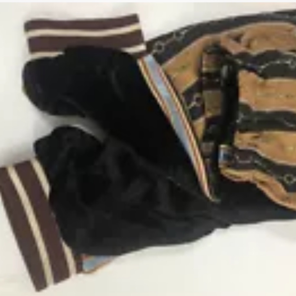 Gucci velvet/silk Horsebit joggers. NEW - Picture 4 of 13